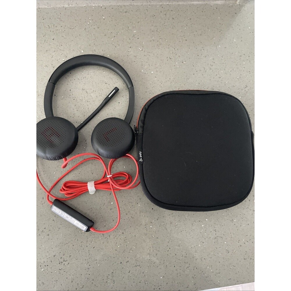 Plantronics | Poly Blackwire BW8225-M USB-A Dual Ear Headset + Travel Case